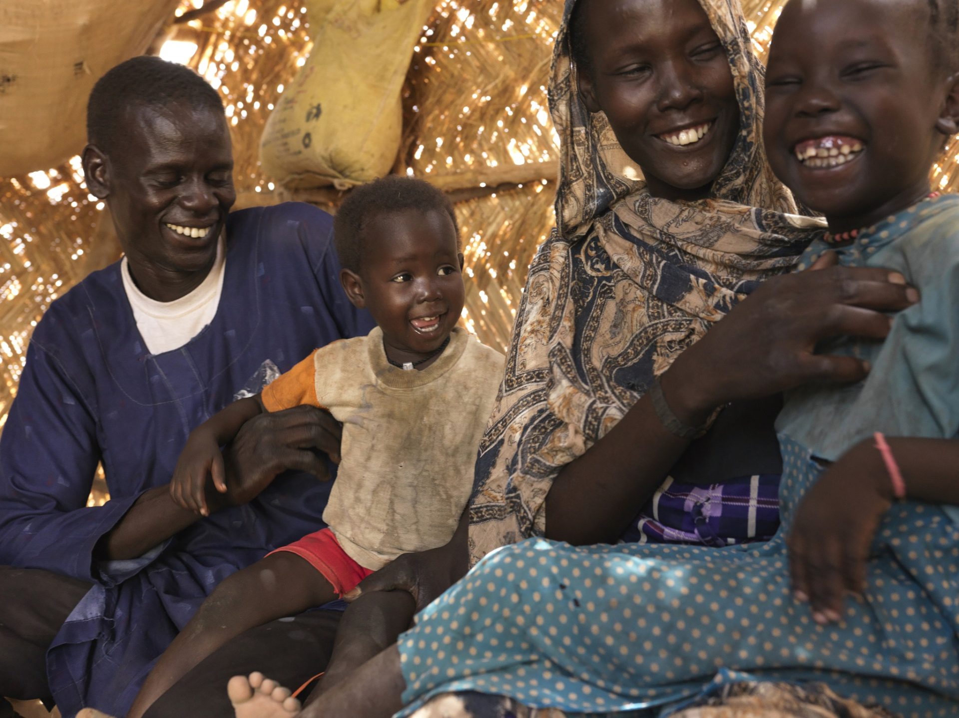 Nyibol Mathiang Deng is reunited with her family in South Sudan