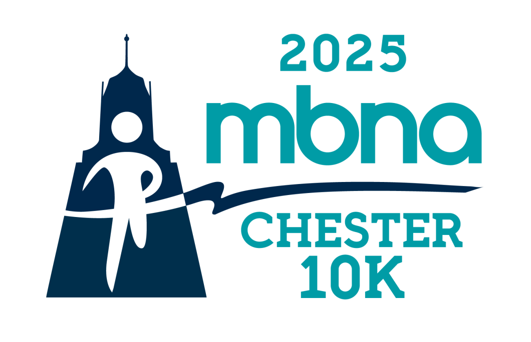 MBNA Chester 10k 2025 logo with running figure.